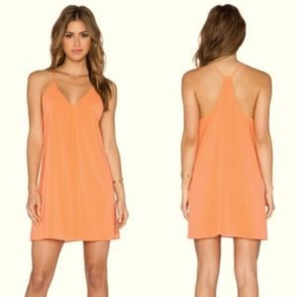 Alice + Olivia Fierra Silk & Spandex Y-Back Tank Dress
